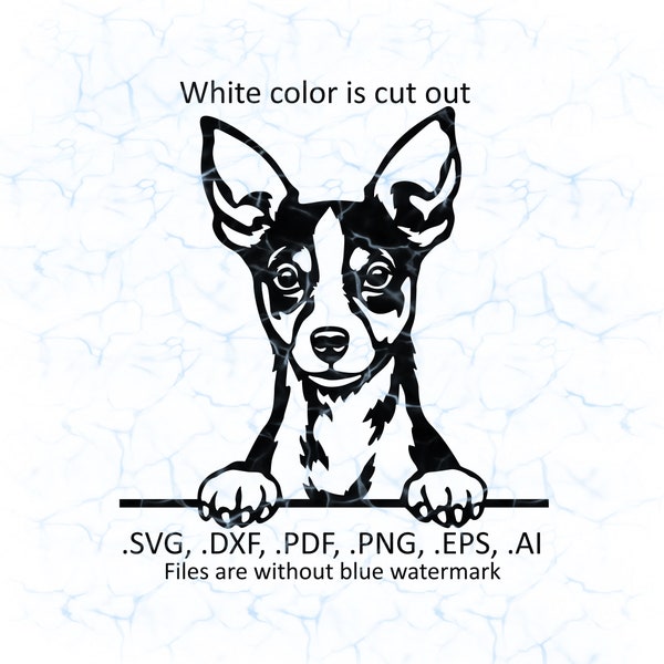 Rat Terrier svg vector, Rat Terrier peeking logo, pdf, dxf, ai, eps, png files