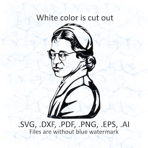 Rosa Parks svg vector files, dxf, pdf, ai, eps, png