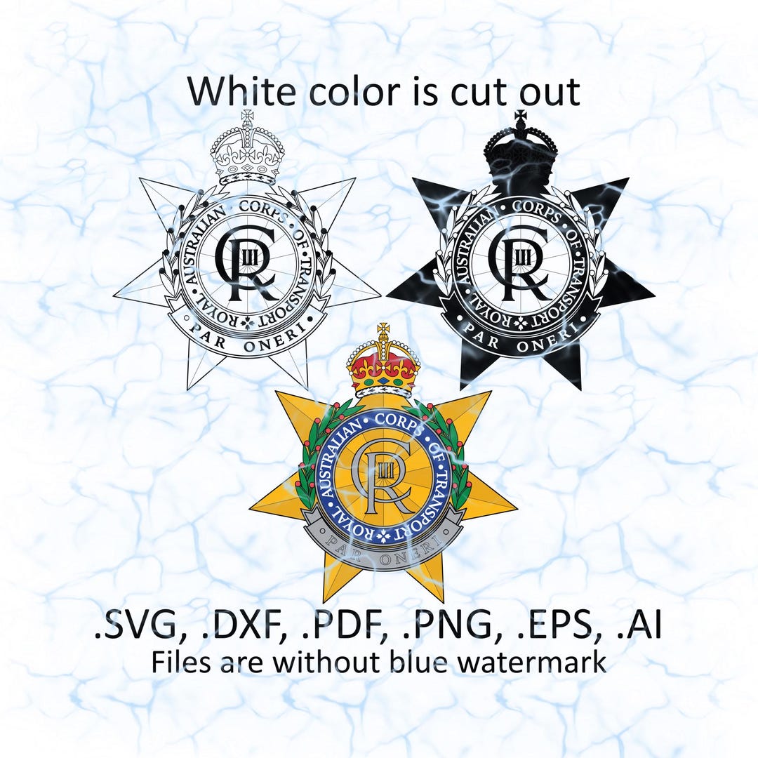 Royal Australian Corps of Transport RACT Svg Vector Files, Dxf, Pdf, Ai ...