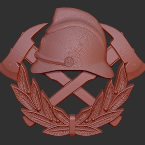 Firefighter Fire guard 3d stl model relief, CNC Router Engraver, CNC files