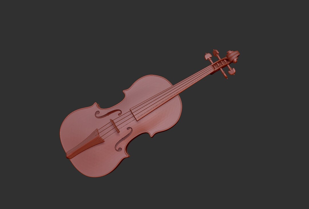 Violin 3d Stl File Model Sculpture - Etsy