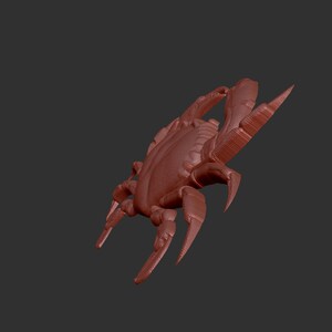 Crab 3d Stl Model Relief Element, CNC Router Engraver, CNC Files - Etsy