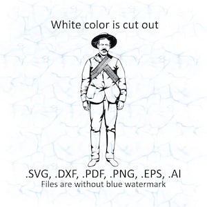 Pancho Villa svg vector files, dxf, pdf, ai, eps, png