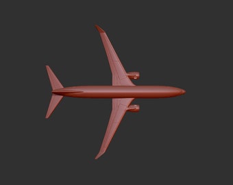Elemento de relieve del modelo 3D STL de un avión, archivos CNC