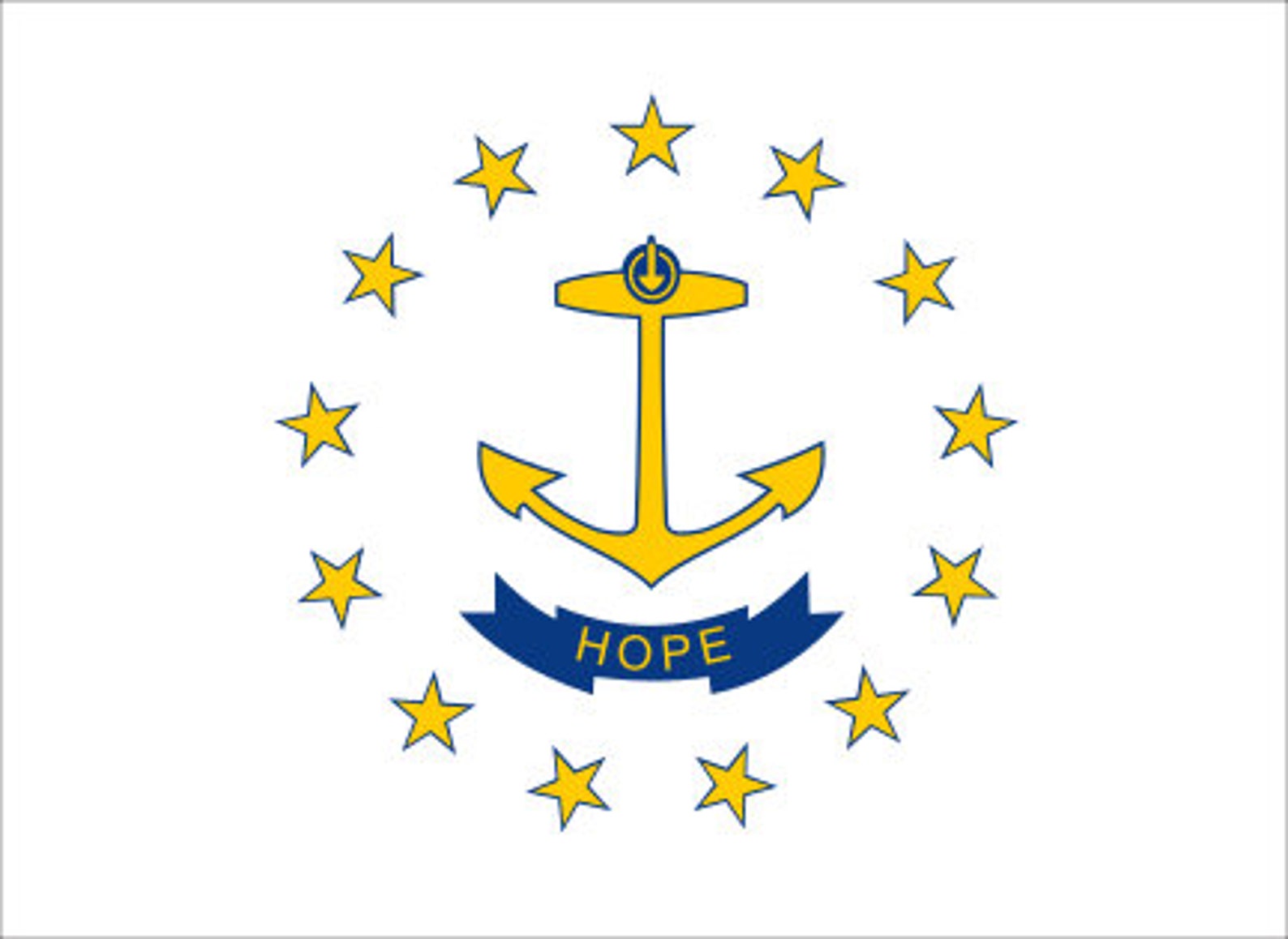 State flag of Rhode Island vector svg file Etsy