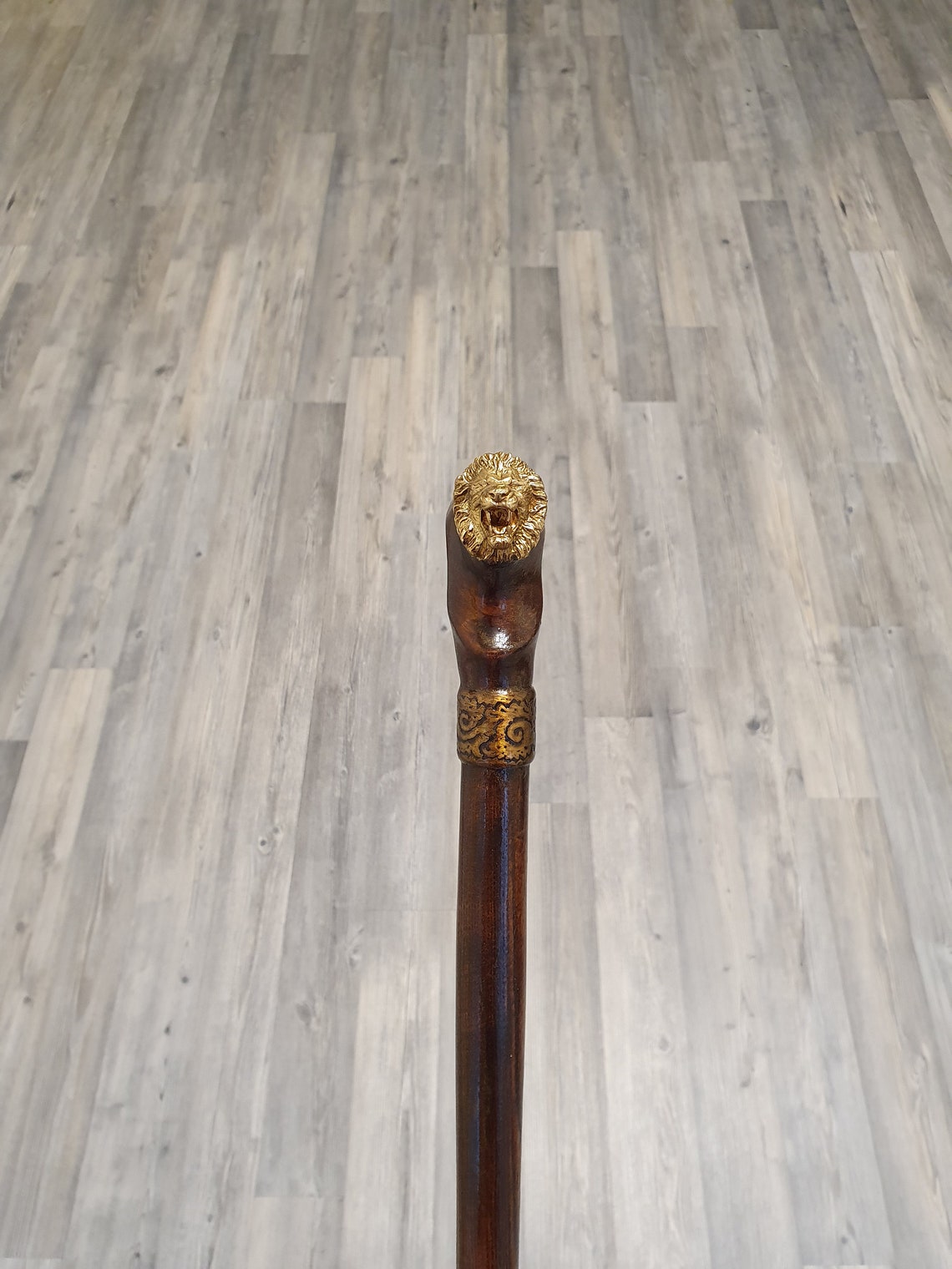 Lion head walking stick lion lover gift walking cane with Etsy