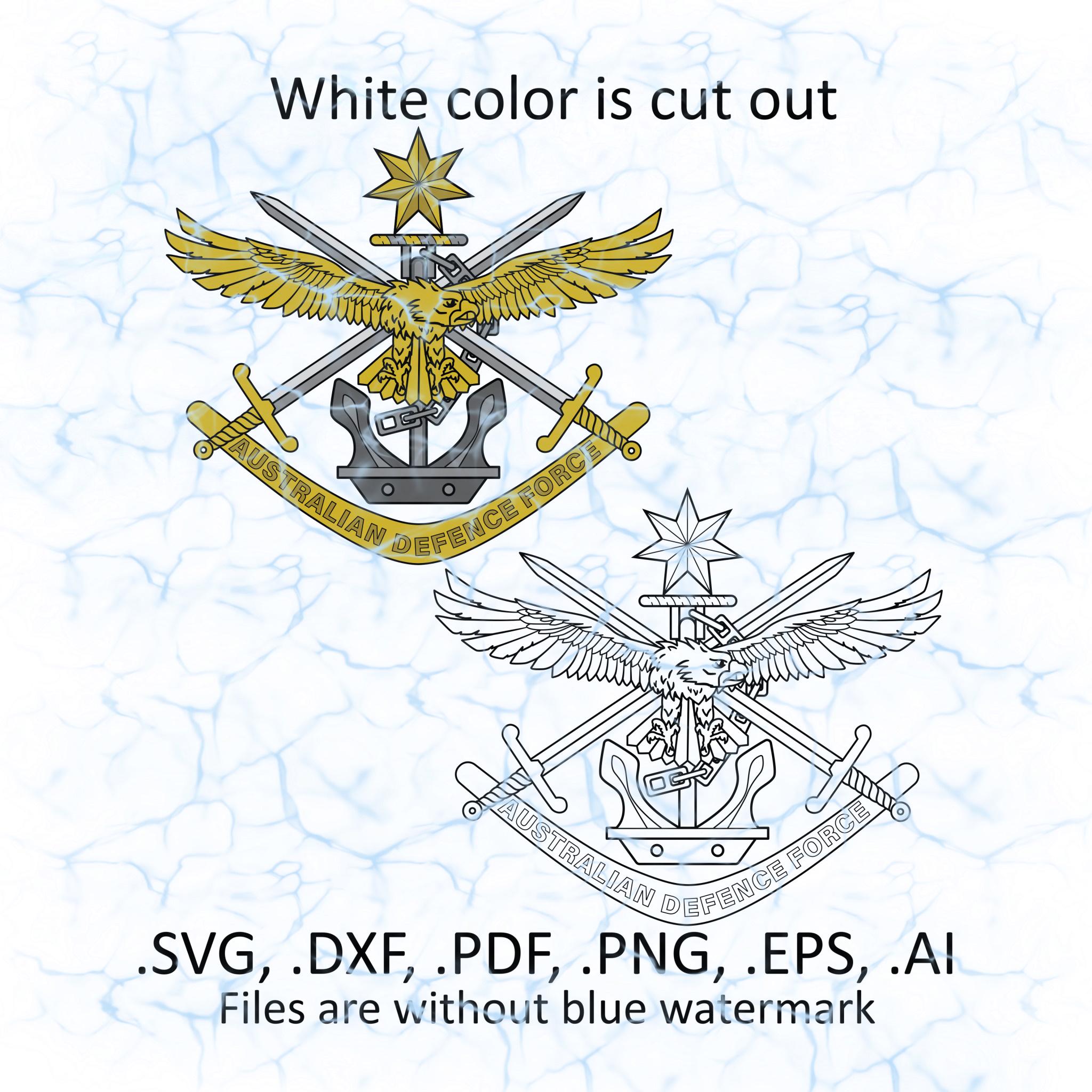 Defence In Depth Svg Australian Defence Force Svg Vector Files, Dxf, Pdf, Ai, Eps, Png Files ...