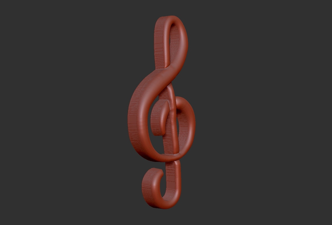 Music Notes Stl File Clef and Musical Notes 3d Stl Models Reliefs Elements, CNC Router ...