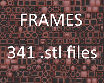 Frames 3d stl models set, CNC Router Engraver, Artcam, Aspire, CNC files