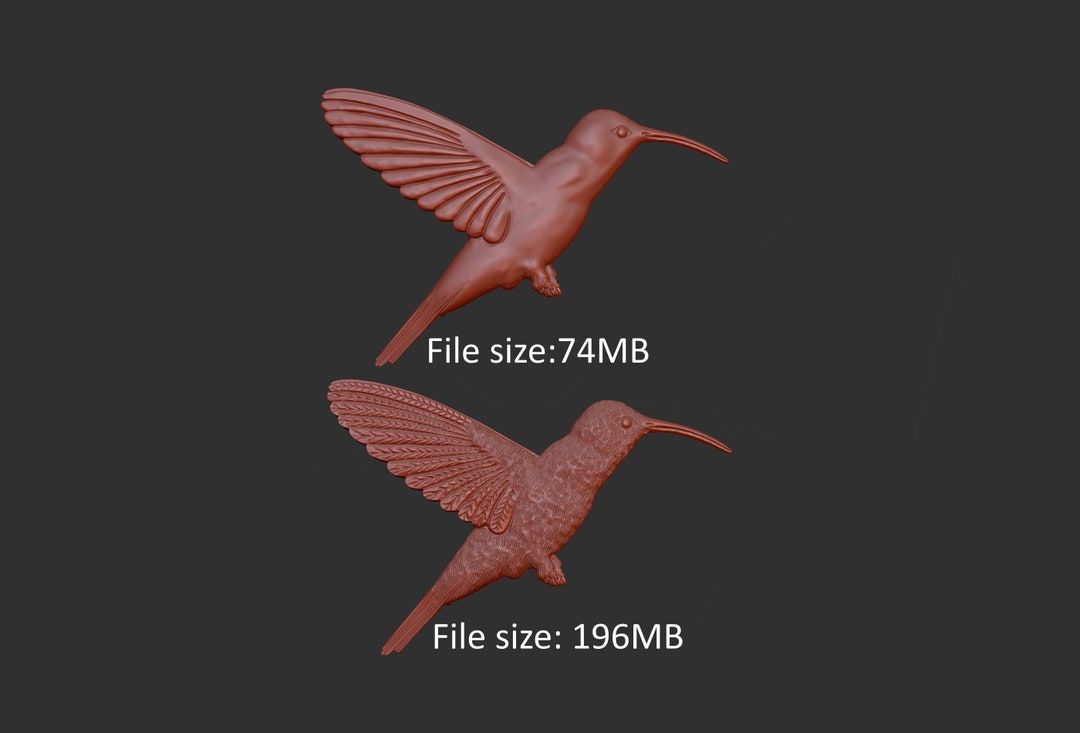 Hummingbird 3d Stl Models Relief Element, CNC Router Engraver, CNC ...