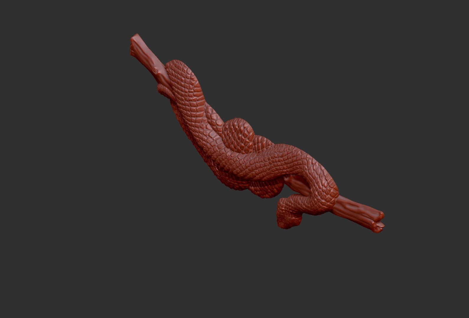 Python Snake on Branch Stl 3d Model Relief Element, CNC Router Engraver ...