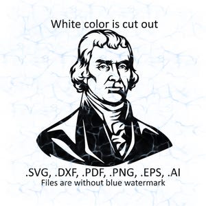 Könnte beinhalten: Schwarz-weiße Silhouette eines Mannes von Kopf bis Schultern. Das Bild ist ausgeschnitten, wobei die weißen Bereiche entfernt wurden. Der Text unter dem Bild lautet: '.SVG, .DXF, .PDF, .PNG, .EPS, .AI Files are without blue watermark'.