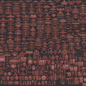 Decorative overlays, Platbands, 3d stl models set, CNC Router Engraver, Artcam, Aspire, CNC files