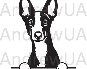 Ibizan Hounds Butt Leash Hook SVG File Ibizan Hounds Dog Silhouette SVG Ibizan Hounds Butt Leash Hook SVG File Ibizan Hounds Dog Silhouette SVG