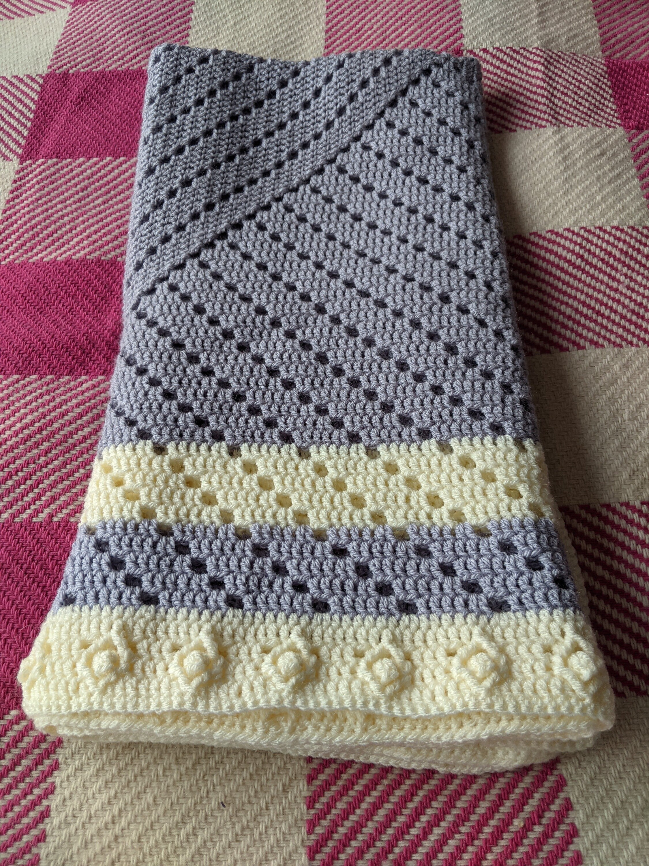 Every Which Way filet crochet baby blanket Etsy