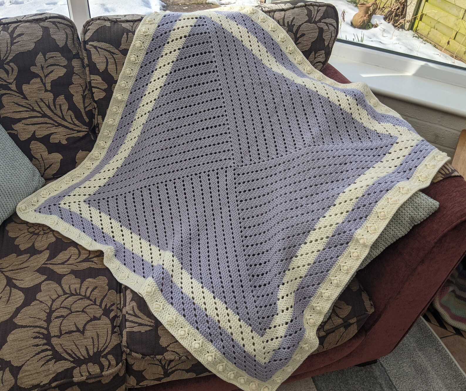 Every Which Way filet crochet baby blanket Etsy