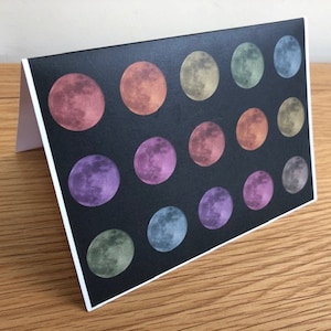 Moon Montage Wenskaart