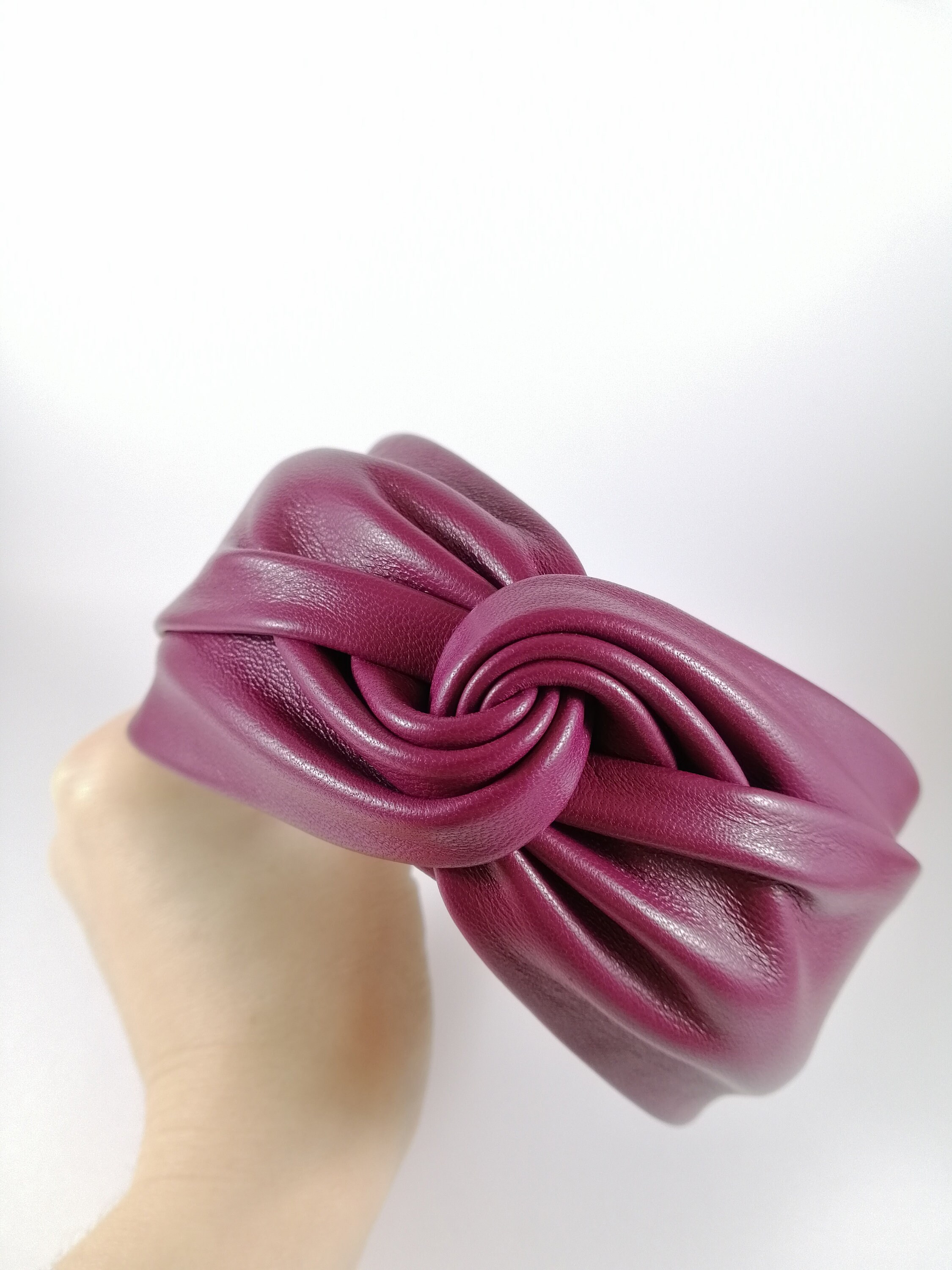 Luxury Headband Real leather headband Woman accessories Etsy