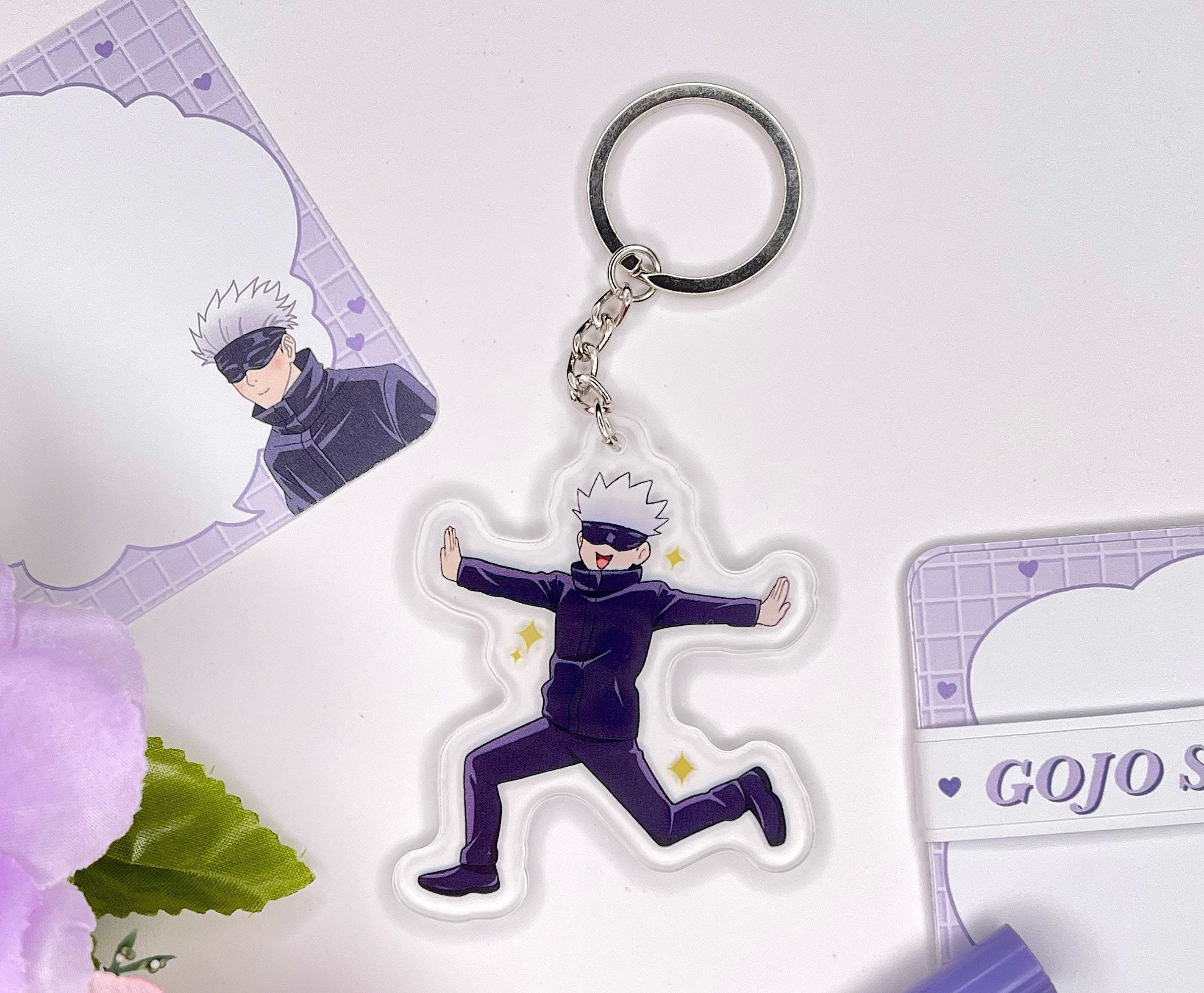 Gojo Satoru acrylic keychain, anime keychain, anime, keychain, key ch…