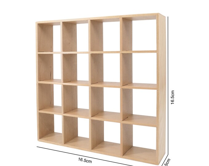 Miniature 16 Grid Cubicle Shelf Storage Rack 1/12 Dollhouse Etsy