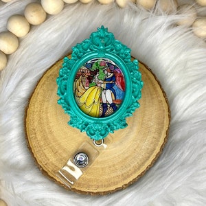 Beauty and the Beast Badge / Belle Badge Reel / Disney Badge Holder