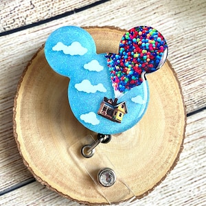 UP inspired Badge Reel / Disney Badge Holder / Badge Reel