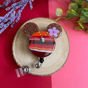 Moana inspiriert Ausweis Reel: Glitter Resin ID Inhaber