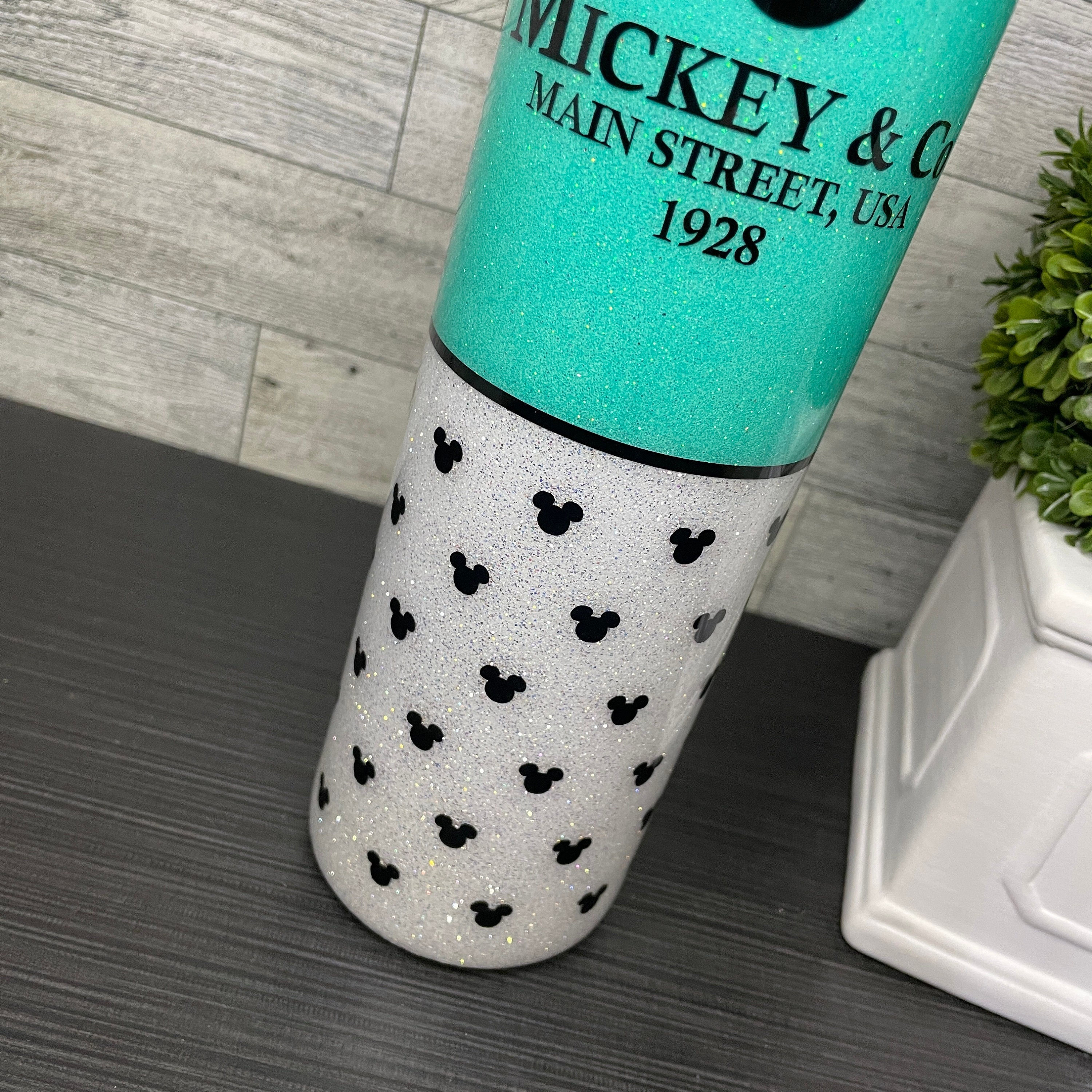 Disney Glitter Tumbler / Disney Tumbler / Mickey Glitter Etsy