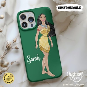 Pocahontas Phone Case | Disney Princess iPhone & Samsung Cover | Nature-Inspired Wind Design | Gift for Her | Brave Spirit Phone Accessory