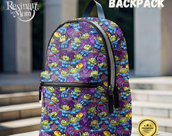 Toy Story Aliens Backpack, Disney School Bag, Customizable