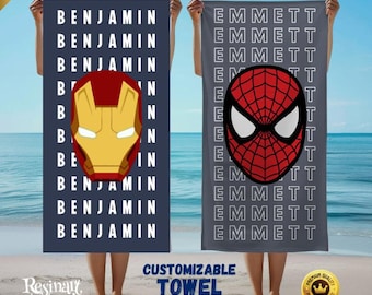 Personalisiertes Avengers Strandtuch: Individuelles Superhelden Geschenk