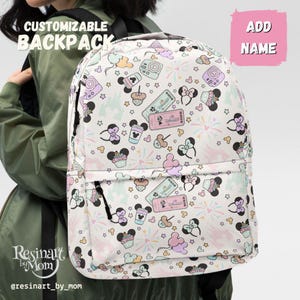 Magical Mouse Essentials Backpack, Mouse Backpack for kids, Disney Backpack, Disney Park Bag, Disney School Bag, Customizable Backpack