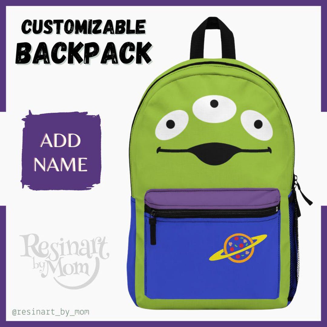 Toy Story Alien Backpack – Kids Cartoon School Bag, Personalized - Etsy UK