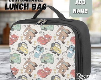 Lancheira térmica Lightning McQueen, Disney Cars, personalizável