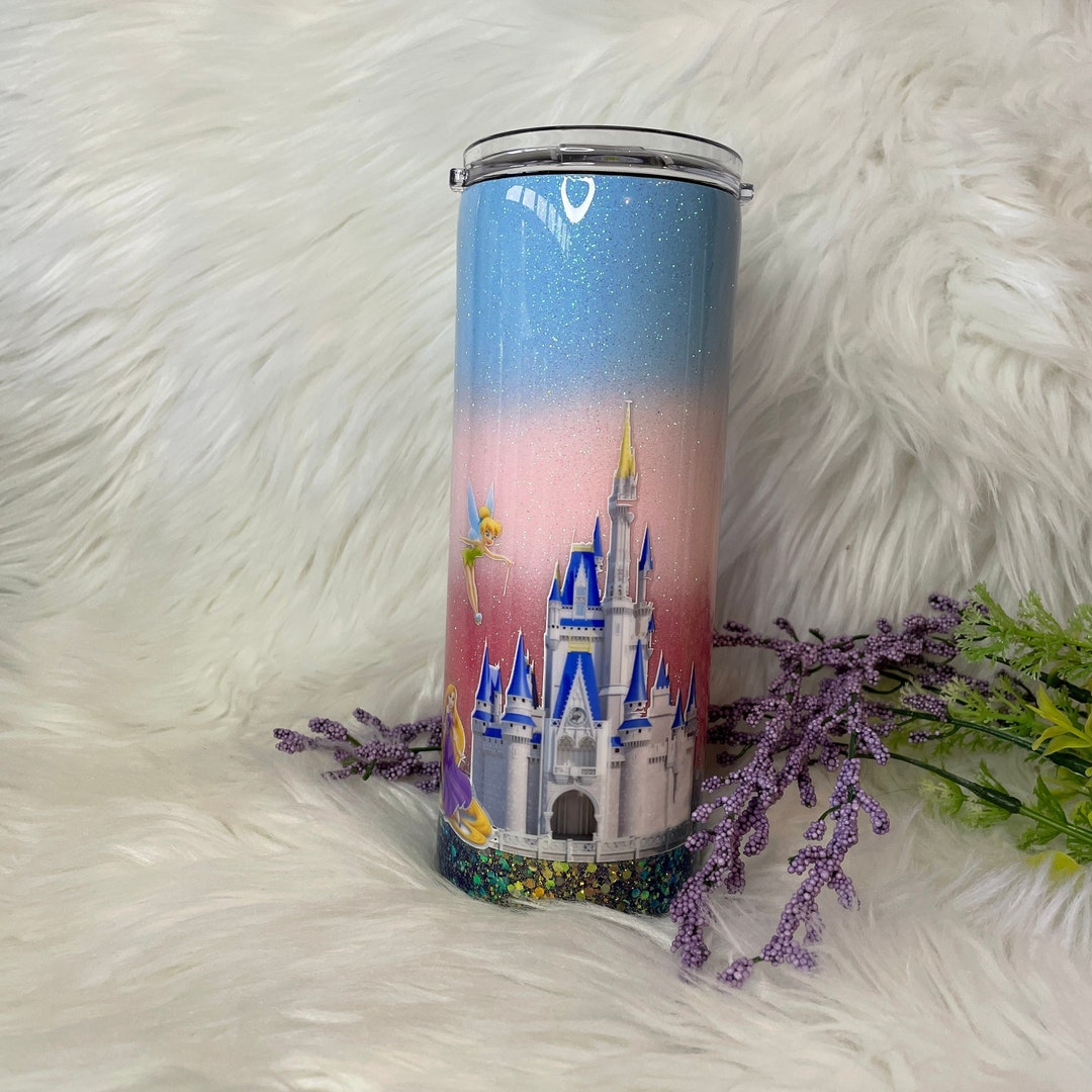 Disney Castle Glitter Tumbler / Disney Glitter Tumbler / Mickey and