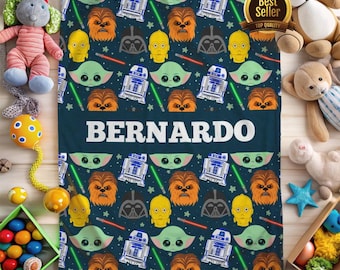 Spersonalizowany kocyk Sherpa Star Wars: kocyk z imieniem dla dzieci