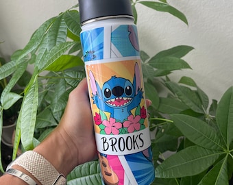 Personalized Stitch Tumbler: Sublimation Print Water Bottle