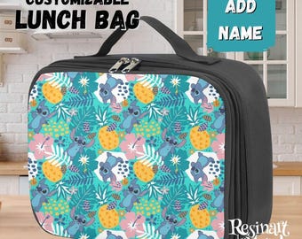 Borsa termica per il pranzo Disney Stitch, personalizzabile