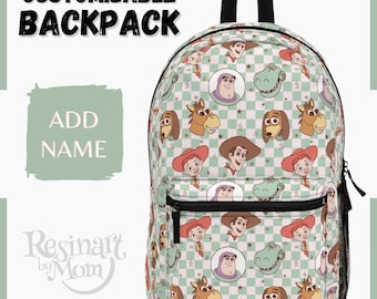 Toy Story Backpack, Disney School Bag, Customizable Kids Backpack