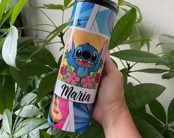 Personalized Stitch Tumbler: Sublimation Print Travel Cup