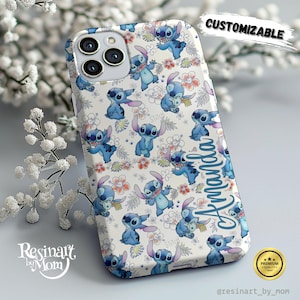 Stitch Phone Case, Blue phone case, iPhone Phone Case, Samsung Phone Case, Stitch Protective Cover, Disney Inspired Case for iPhone, Samsung