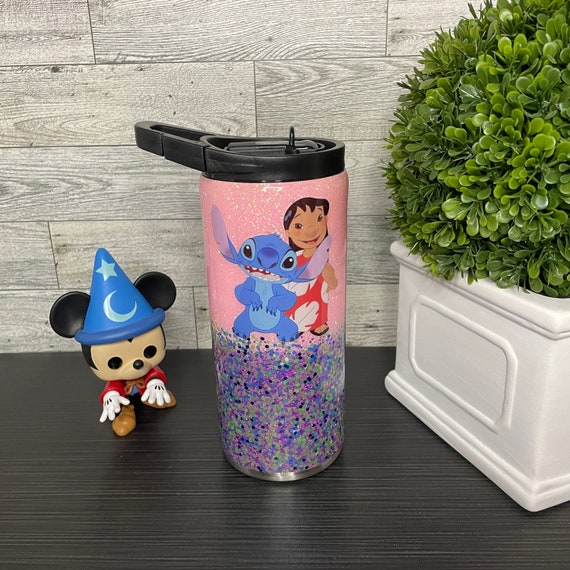 Stitch Glitter Tumbler / Disney Glitter Tumbler / Mickey and Etsy