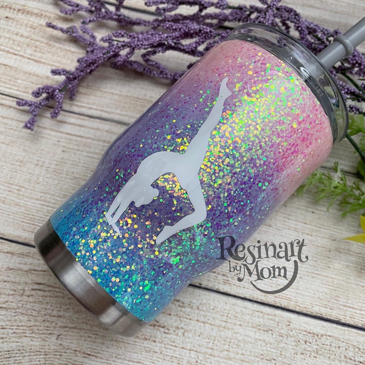 Gymnast Glitter Tumbler / Gymnast Tumbler / Gymnastic Tumbler Etsy