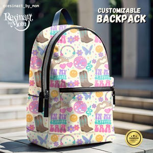 Singer Backpack, Backpack for Fans, Cowgirl School Bag, Gift for Teen Girls & Music Lovers, School Bag for Girls