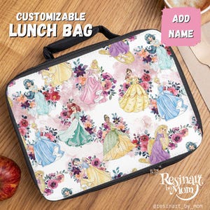 Sac à lunch Princesses Disney, Sac à lunch pour enfants, Sac à lunch Disney, Sac Parc Disney, Cartable Disney, Boîte à lunch personnalisable