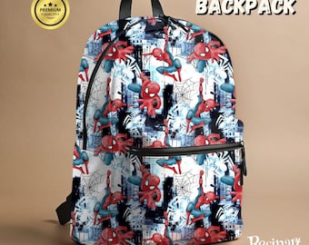 Mochila personalizada de Spiderman: mochila escolar de superhéroes para niños