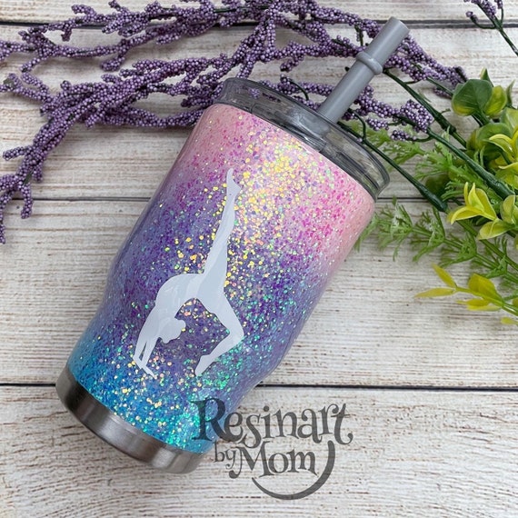 Gymnast Glitter Tumbler / Gymnast Tumbler / Gymnastic Tumbler Etsy