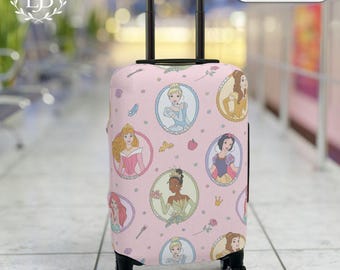 Princess Travel Accessories | Disney Inspired Luggage Protector | Cute Travel Gift