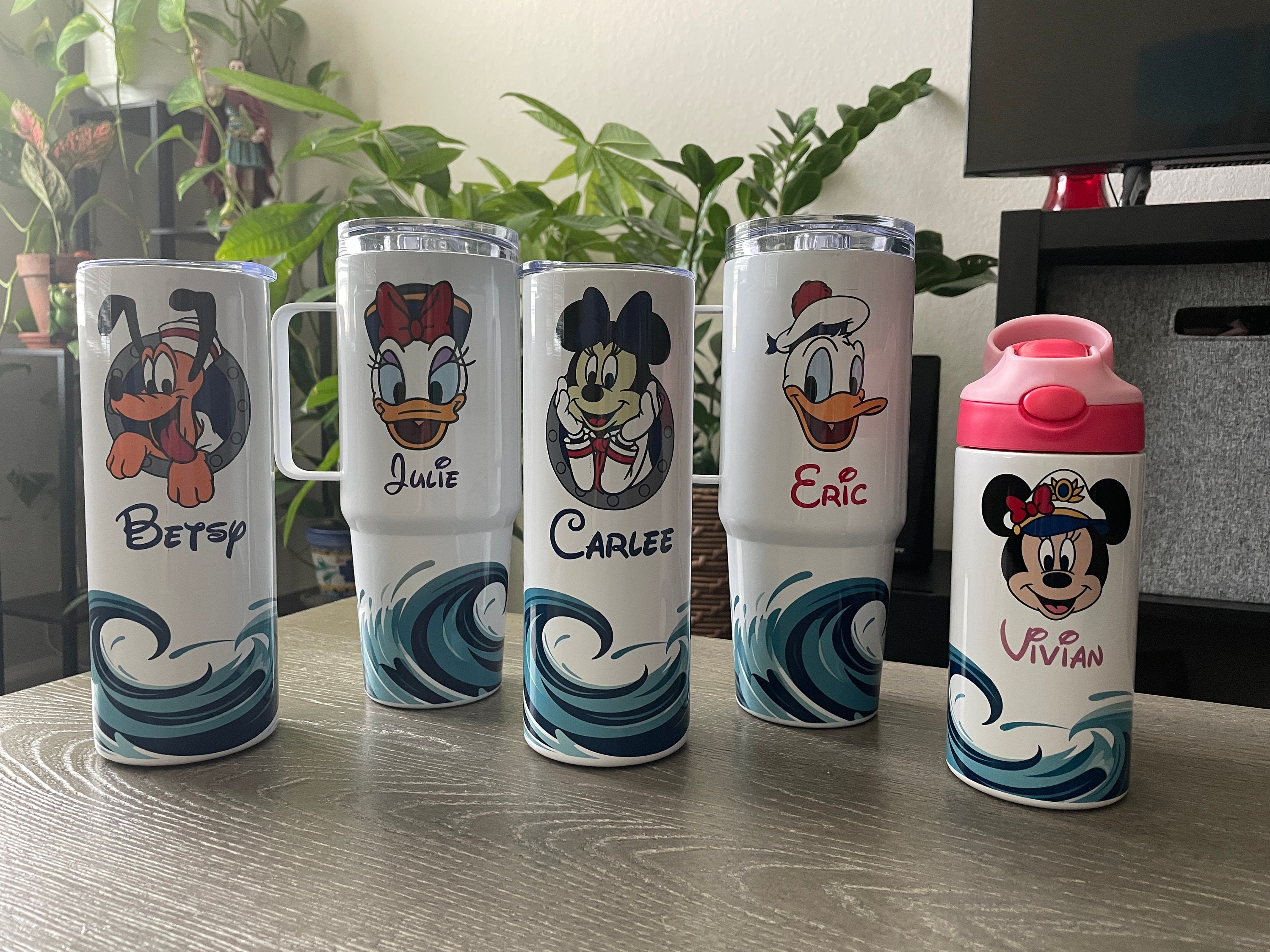 Disney Cruise Tumbler, Cruise Cup with Straw, Cruise Tumbler with Handle, Custom Cup