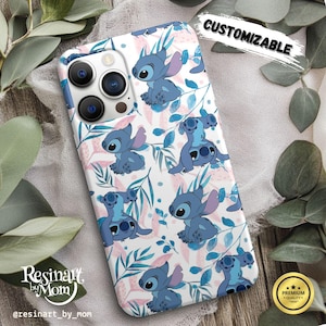 Stitch Phone Case, Blue phone case, iPhone Phone Case, Samsung Phone Case, Stitch Protective Cover, Disney Inspired Case for iPhone, Samsung